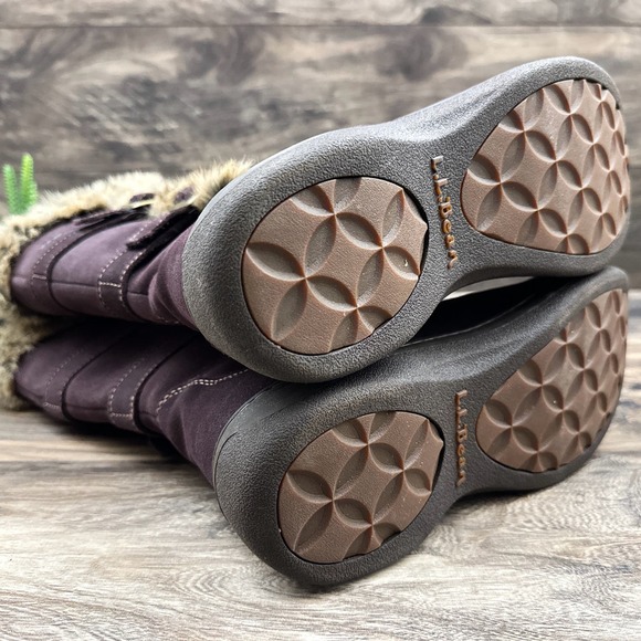 LL Bean Tek 2.5 Nordic Waterproof Insulated Tall Winter Boots Suede 8.5M - Picture 9 of 12